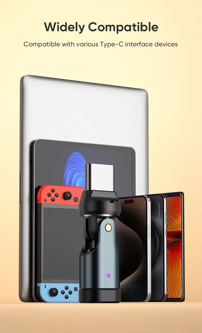 AUFU 240W OTG Type C Adapter USB Type C Male to Type C Female - 540° degree rotation