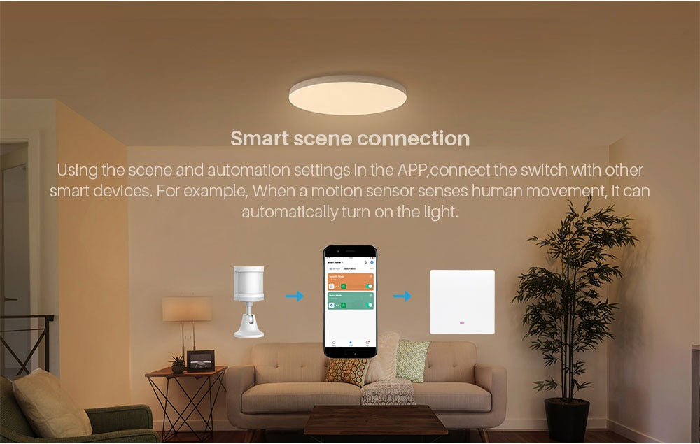 Smart Wifi Switch 220V No Neutral Wire Support Alexa and Google Home - New