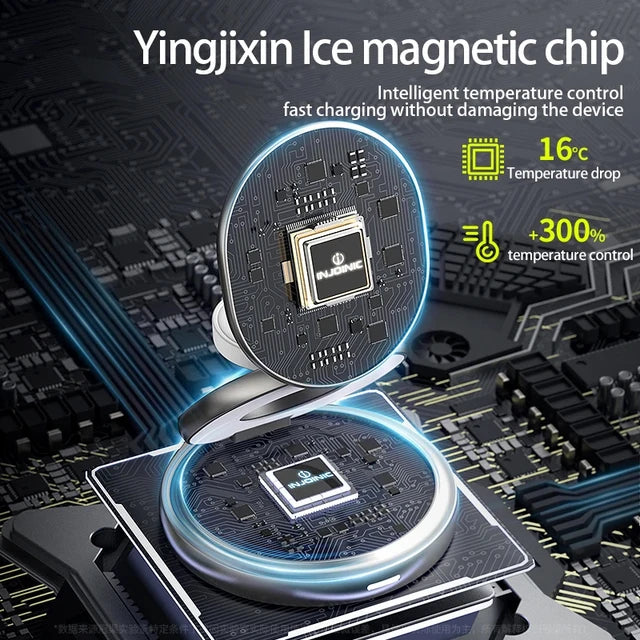 Foldable 30W Magnetic Wireless Charger Stand For iPhone15 14 13 12 Pro Max Apple Watch Airprods Pro 3 in 1 Fast Charging Station (New) (Sale)