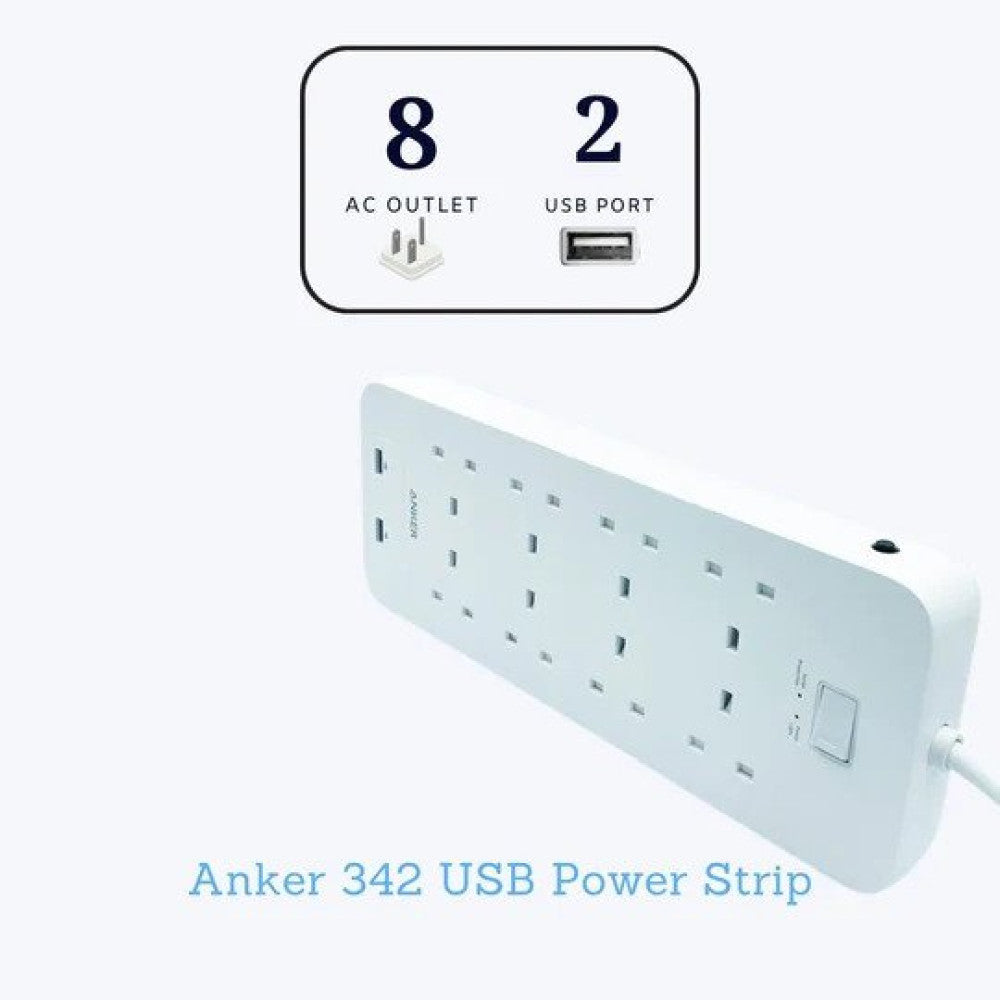 Anker 342 Usb Power Strip A9182K21 - White