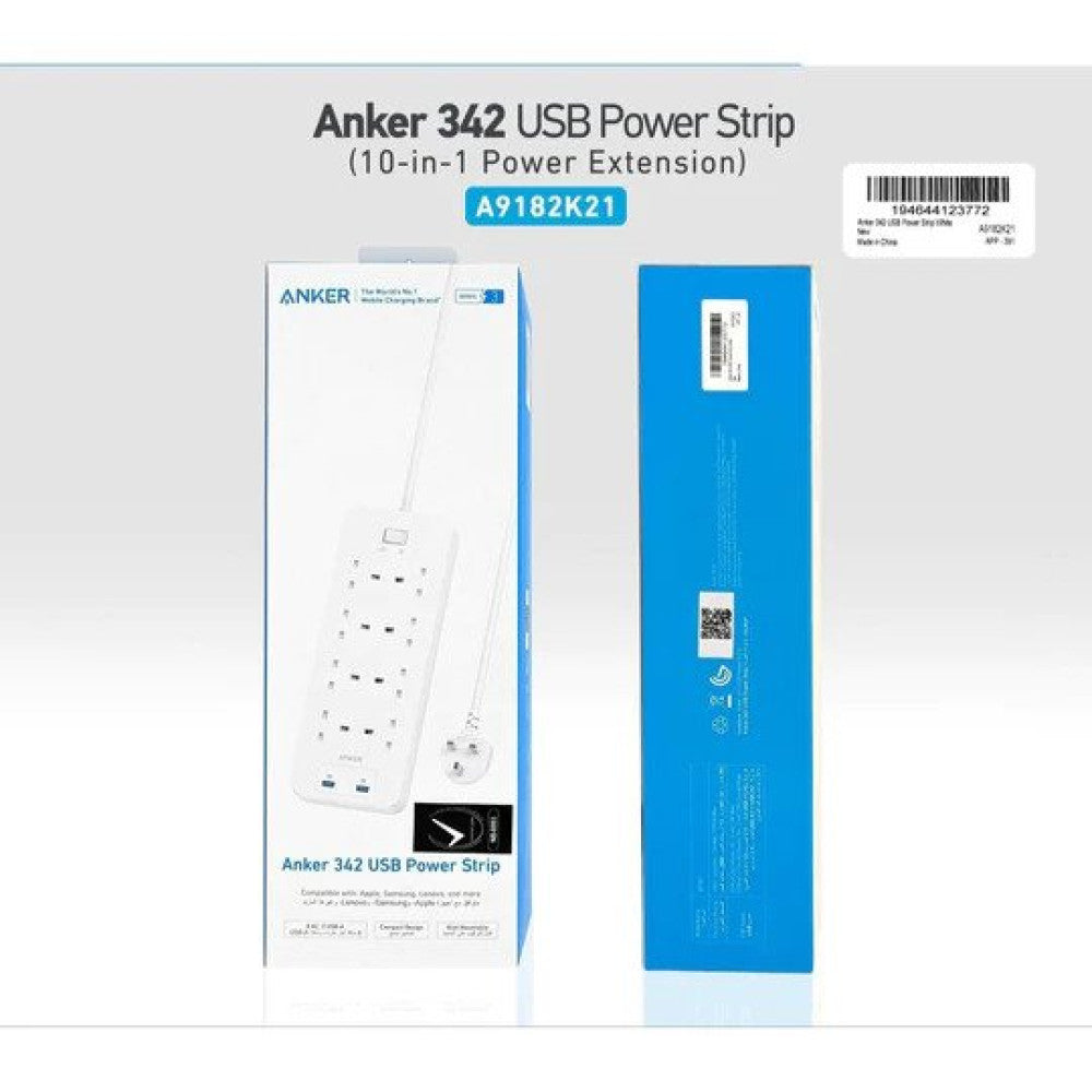 Anker 342 Usb Power Strip A9182K21 - White