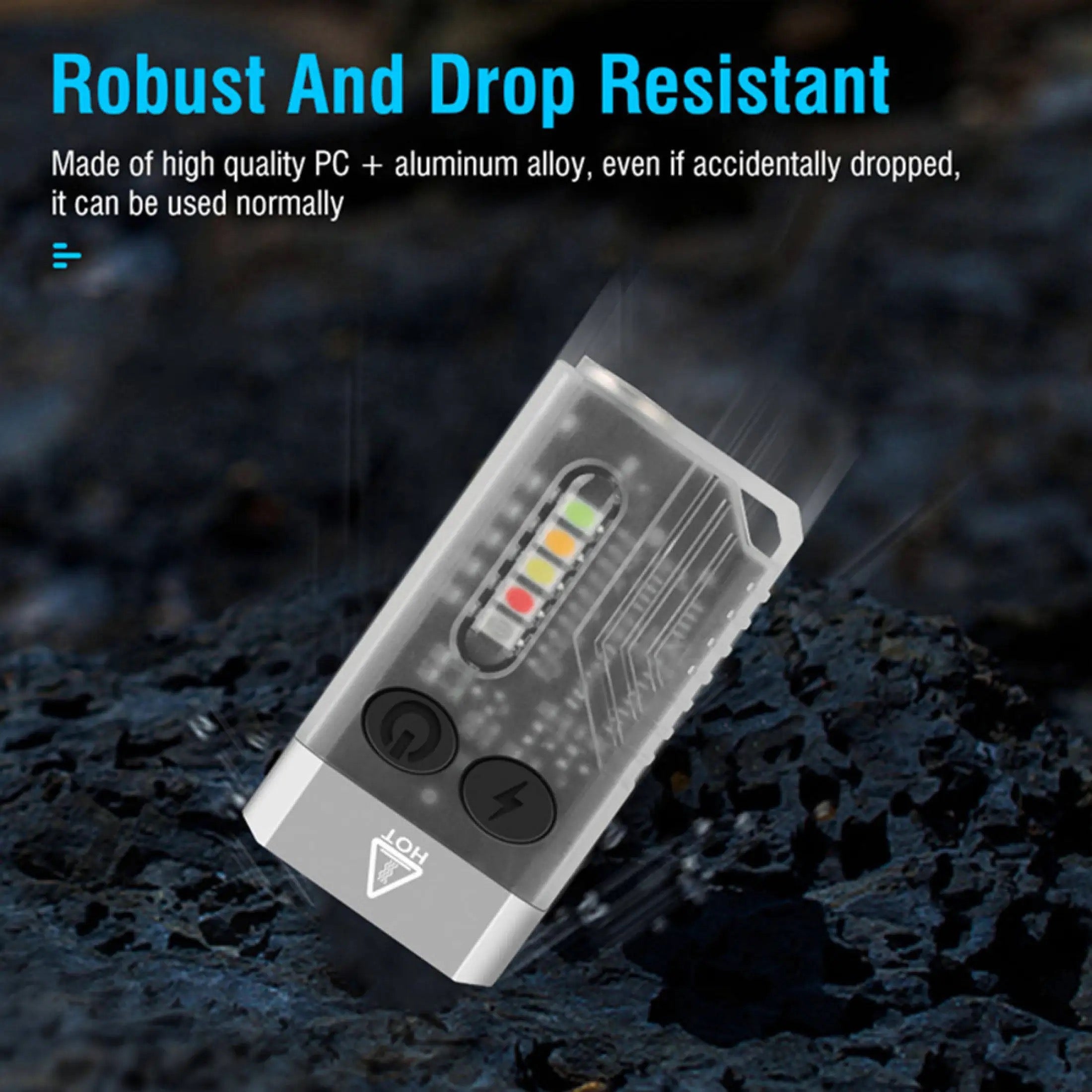 Asafee V10L 1100LM Fluorescent EDC Mini Flashlight Waterproof 2*SZ5-M3 ++5MW Lamp 100M Range Keychain Redline Blue Red UV Light , NEW