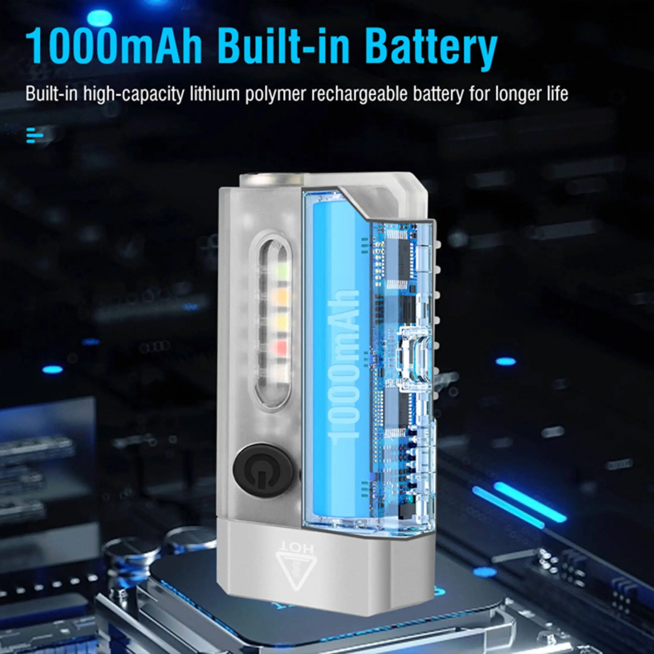 Asafee V10L 1100LM Fluorescent EDC Mini Flashlight Waterproof 2*SZ5-M3 ++5MW Lamp 100M Range Keychain Redline Blue Red UV Light , NEW