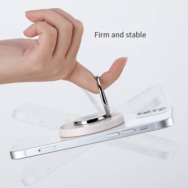 ROCK  3 in 1  (Magsafe)  Magnetic Wireless Charger with Ring Holder 15W Mini Fast Charging Pad For AirPods iWatch