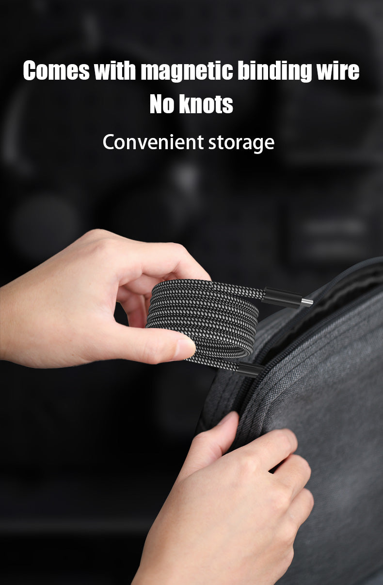 UKYEE USB C To---Magnetic Fast Charger Cable for iPhone 15 USB C To Type C Data Charging Wire for MacBook Samsung