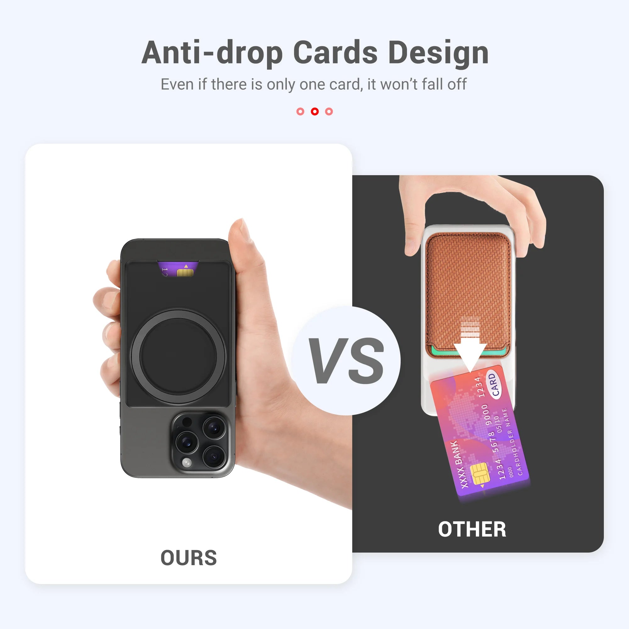 Magsafe Wallet Card Holder Magnetic Case Ultrathin Strong Adsorption Magnet Slot Card Holder (NEW)