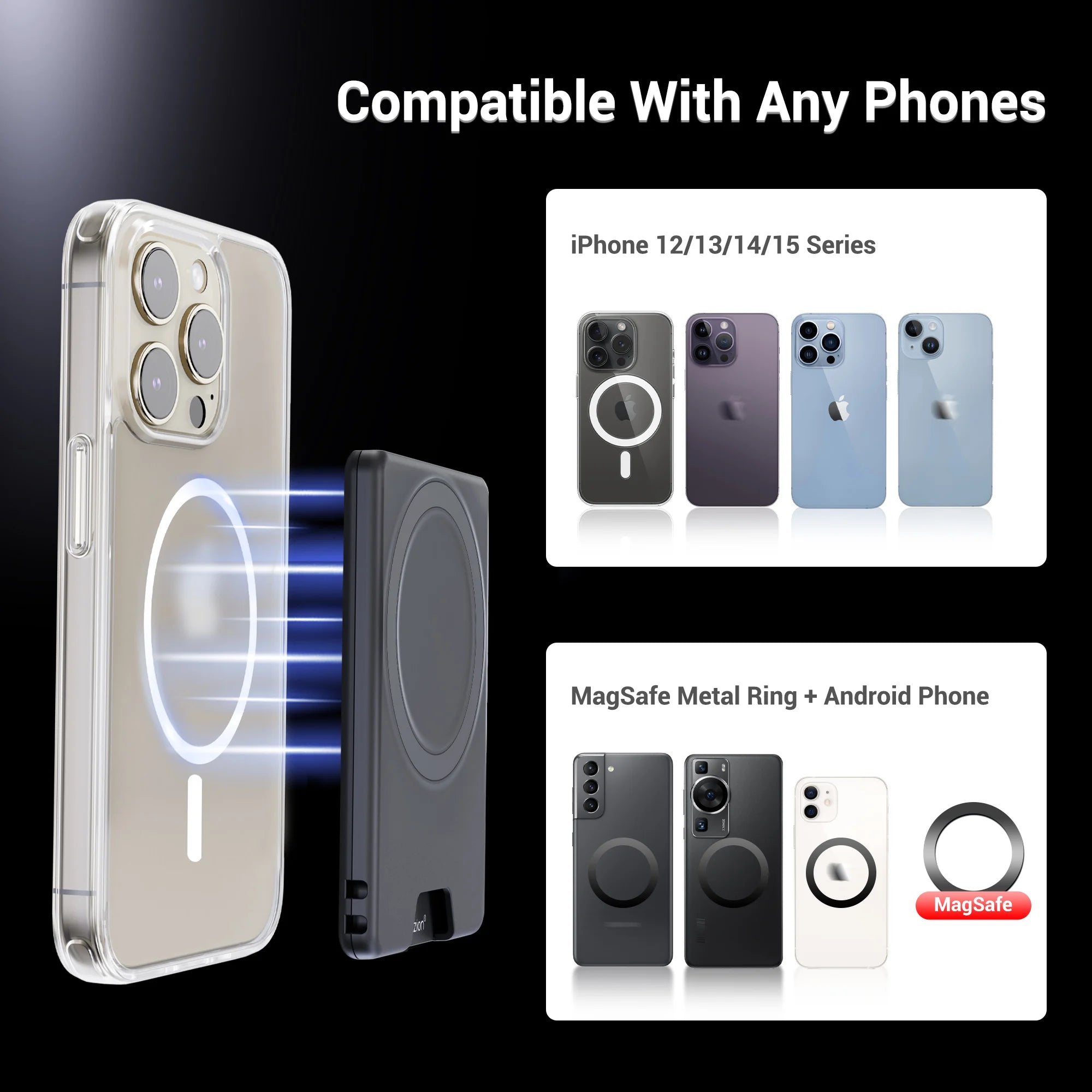 Magsafe Wallet Card Holder Magnetic Case Ultrathin Strong Adsorption Magnet Slot Card Holder (NEW)