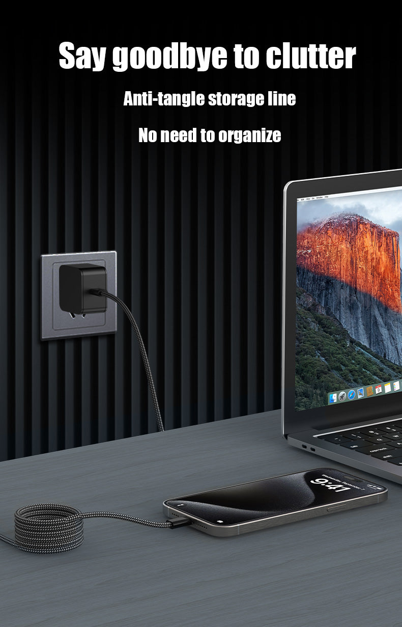 UKYEE USB C To---Magnetic Fast Charger Cable for iPhone 15 USB C To Type C Data Charging Wire for MacBook Samsung