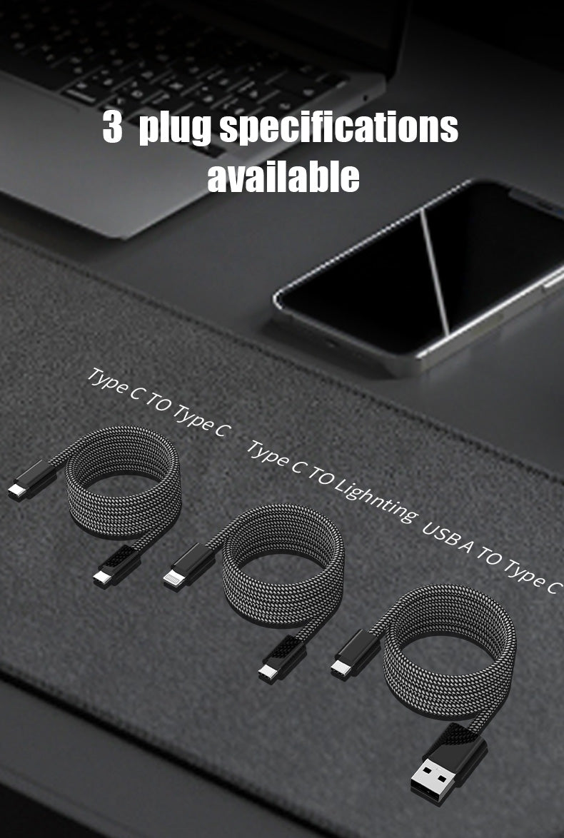 UKYEE USB C To---Magnetic Fast Charger Cable for iPhone 15 USB C To Type C Data Charging Wire for MacBook Samsung