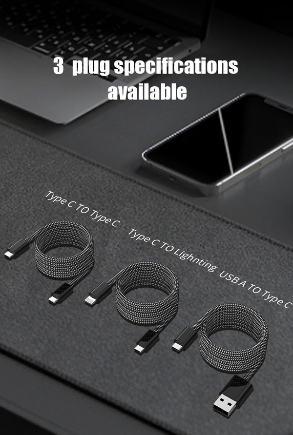 UKYEE USB C To---Magnetic Fast Charger Cable for iPhone 15 USB C To Type C Data Charging Wire for MacBook Samsung