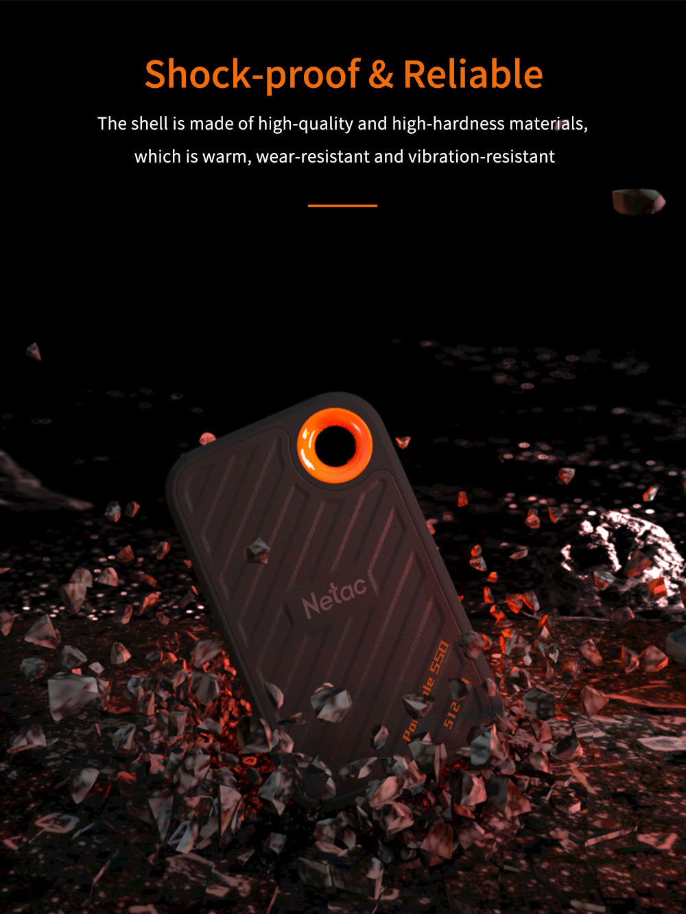 Netac External SSD 1tb  SSD External Hard Drive USB 3.2 Type C Portable Solid State Disk For Laptop