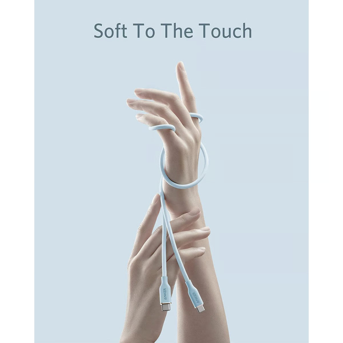 Anker PowerLine III Flow USB-C to USB-C Cable 100W (0.9m/3ft) A8552H31