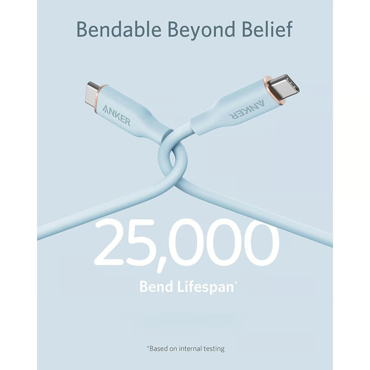 Anker PowerLine III Flow USB-C to USB-C Cable 100W (0.9m/3ft) A8552H31