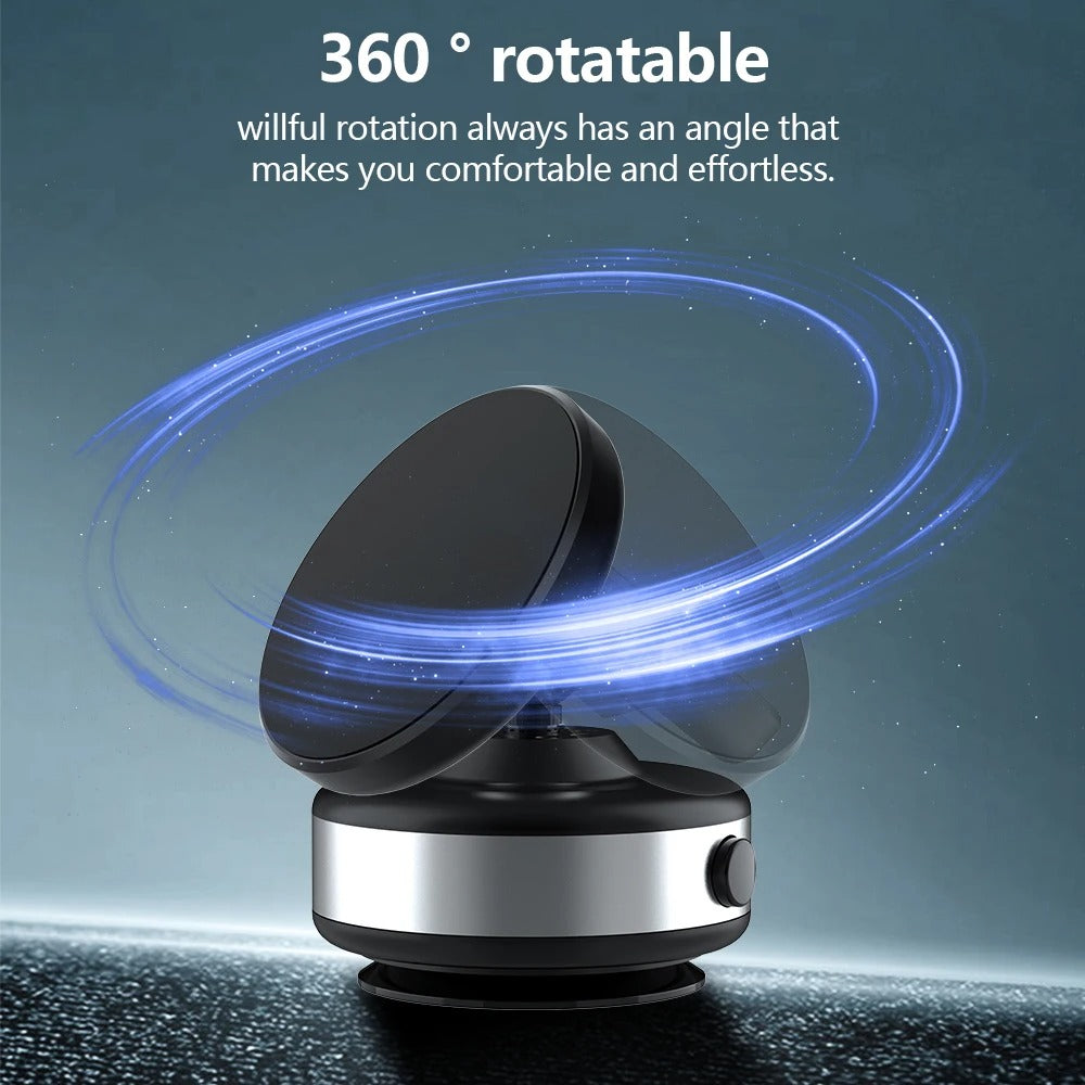 Electric Vacuum Magnetic Car Mount Stand for Cell Phone 360° Rotation