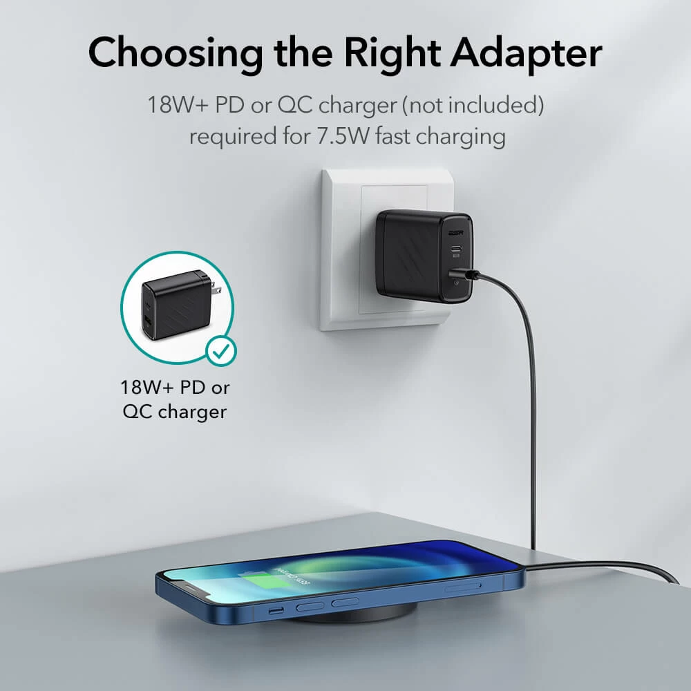 HaloLock™ Kickstand MagSafe Compatible Wireless Charger for iPhone 13/12 (Sale)