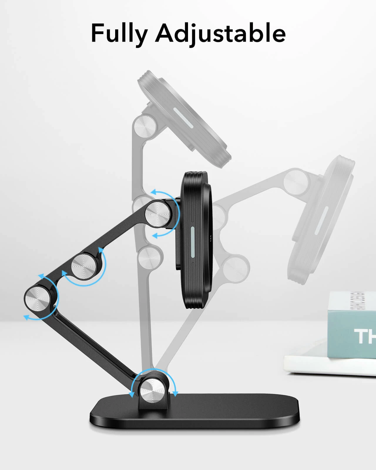 HaloLock™ Adjustable MagSafe Compatible Wireless Charging Stand (Sale)