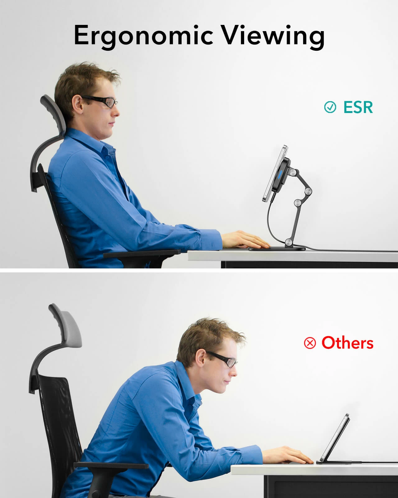 HaloLock™ Adjustable MagSafe Compatible Wireless Charging Stand (Sale)