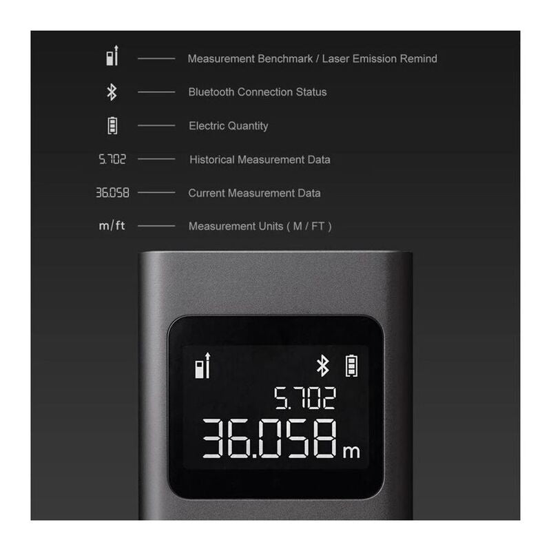 Xiaomi Mi Smart Laser Measure Rangefinder - Black - NEW