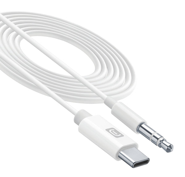 Cellularline AUX MUSIC CABLE TYPE-C   WHITE  100cm