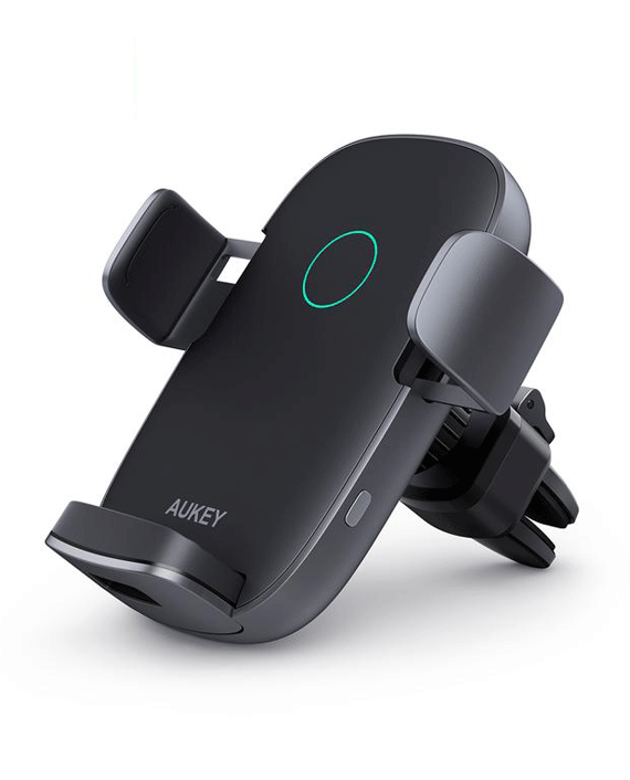 Aukey HD-C52 Navigator Wind II 10W Wireless Charging Phone Mount – Black