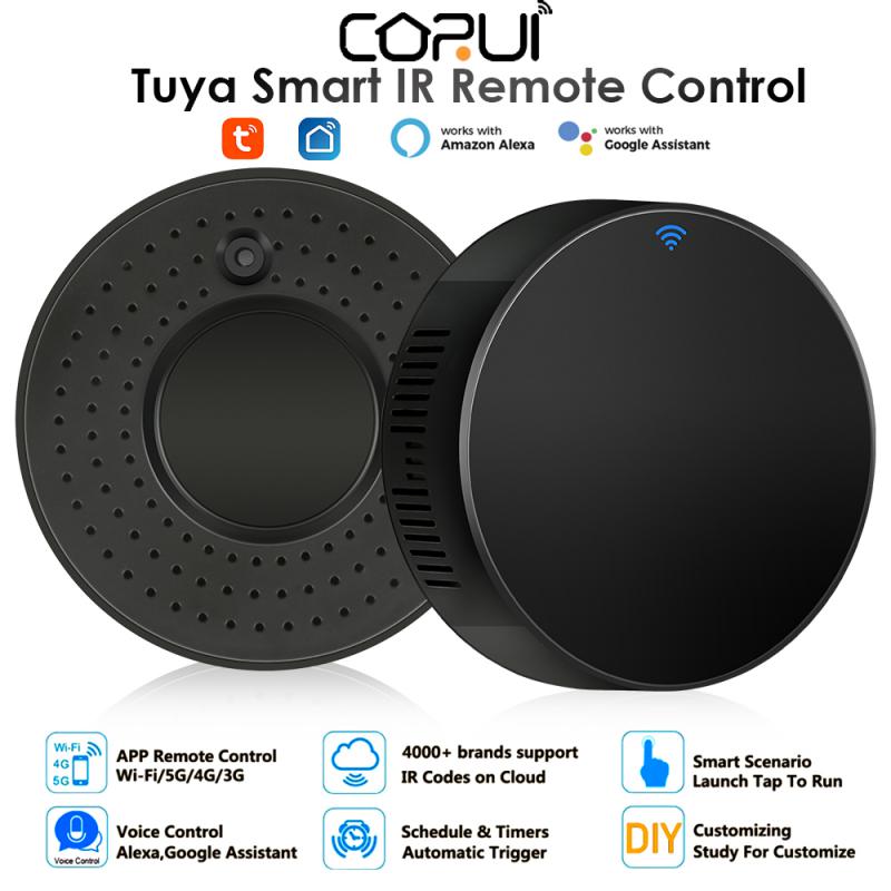 New CORUI Tuya WiFi Infrared Remote Control Smart Universal Smart Home Control TV DVD AUD AC Works With Alexa Google Home