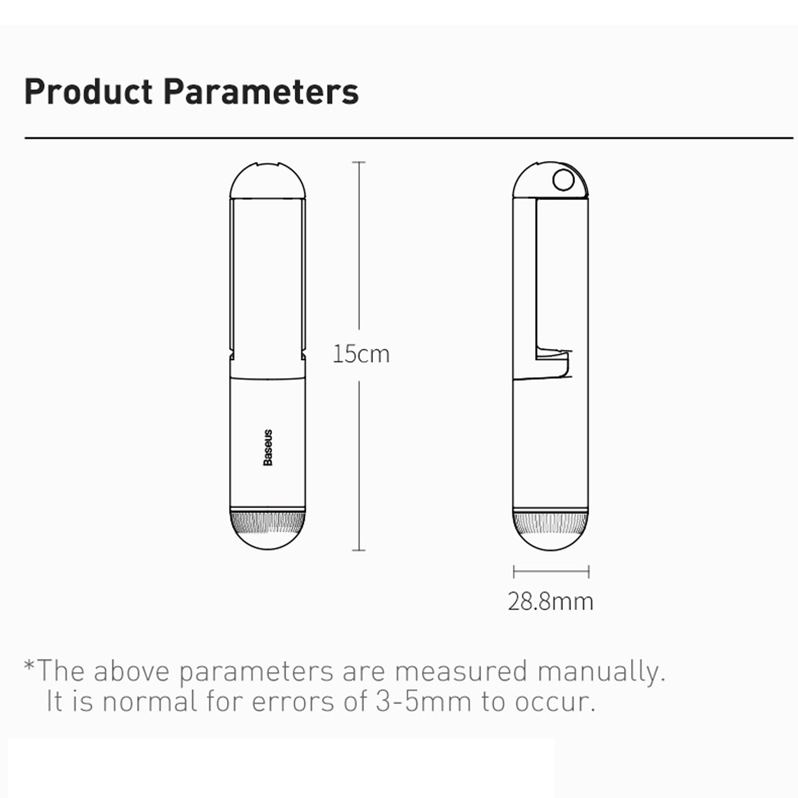Baseus Mini Bluetooth Folding Selfie Stick Self Timer Rod Black