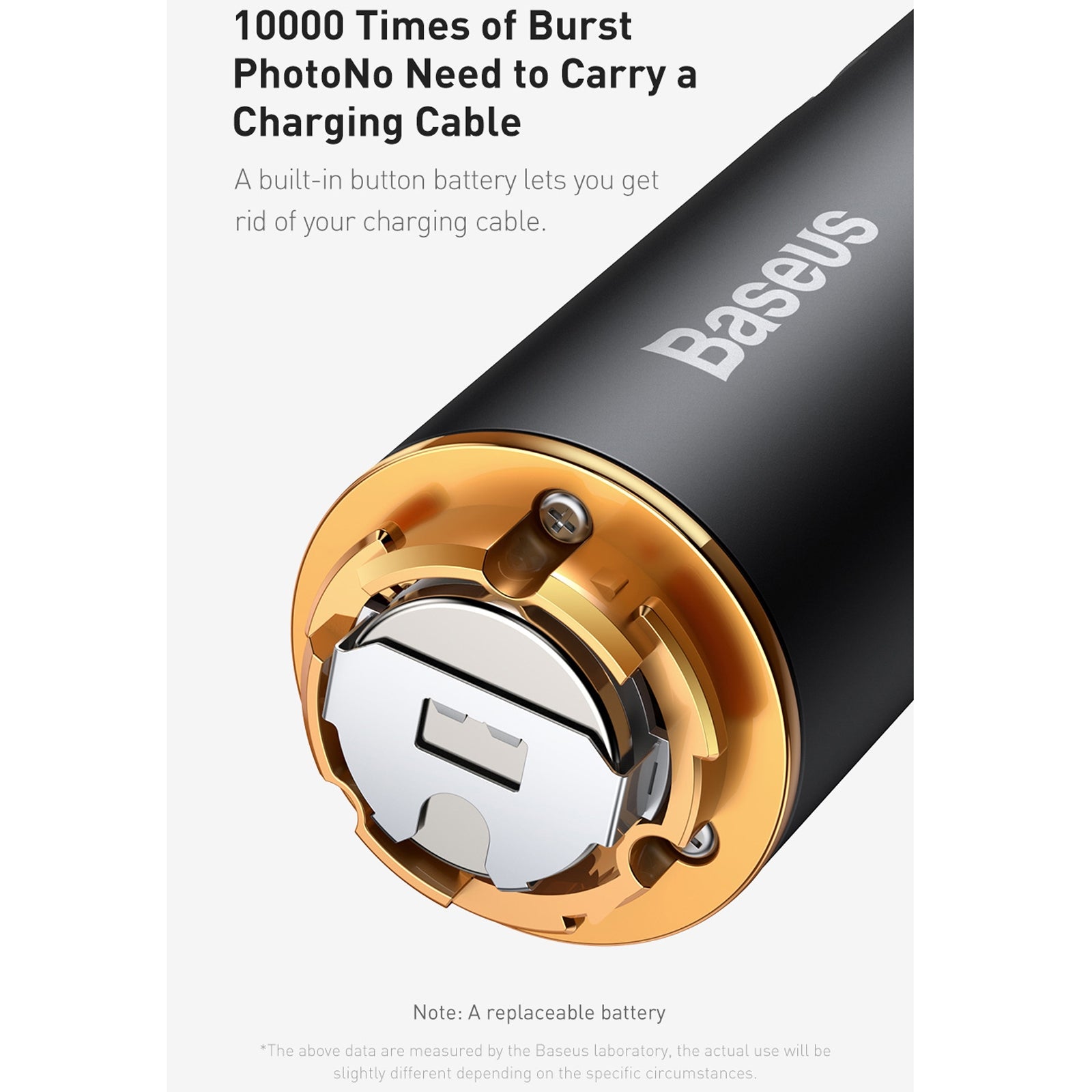 Baseus Mini Bluetooth Folding Selfie Stick Self Timer Rod Black