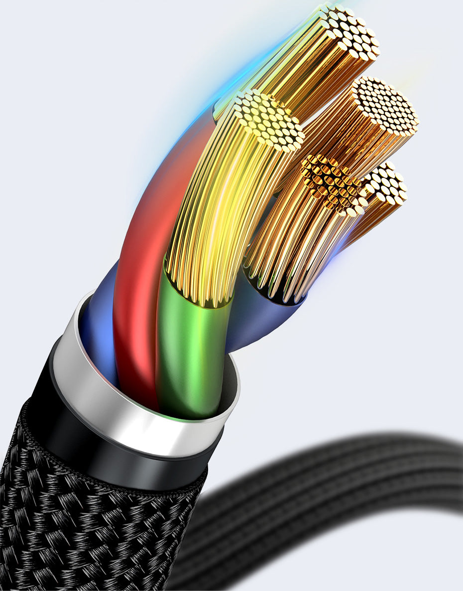 Baseus 100W USB C To USB Type C Cable USBC PD Fast Charging Charger Cord USB-C 5A Type C Cable 2M For Macbook and all new PC