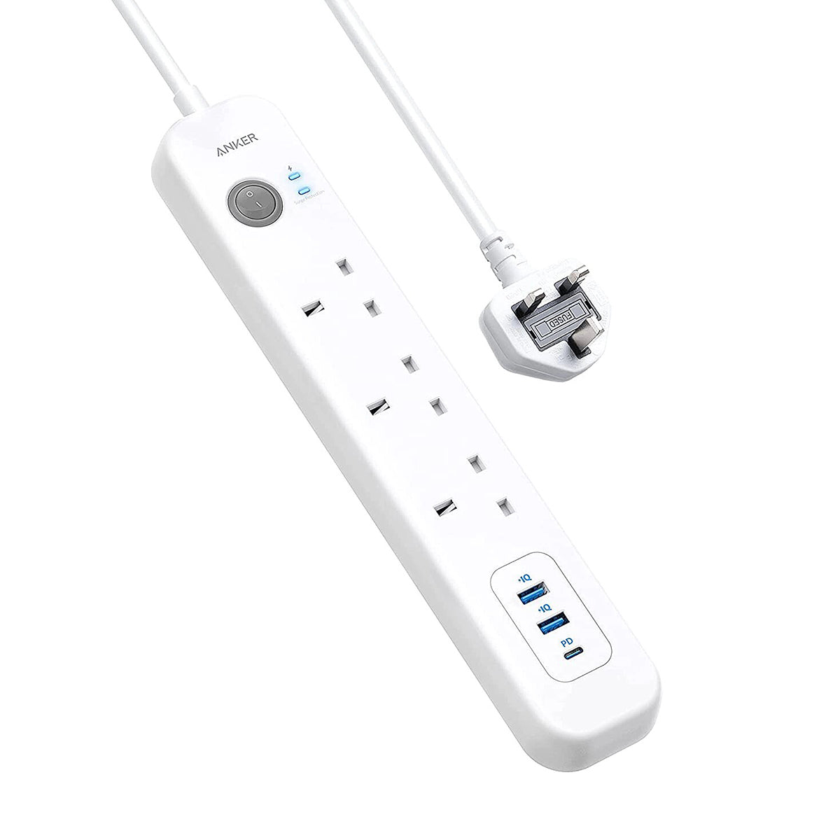 Anker Power Extend USB-C 3 Strip - White