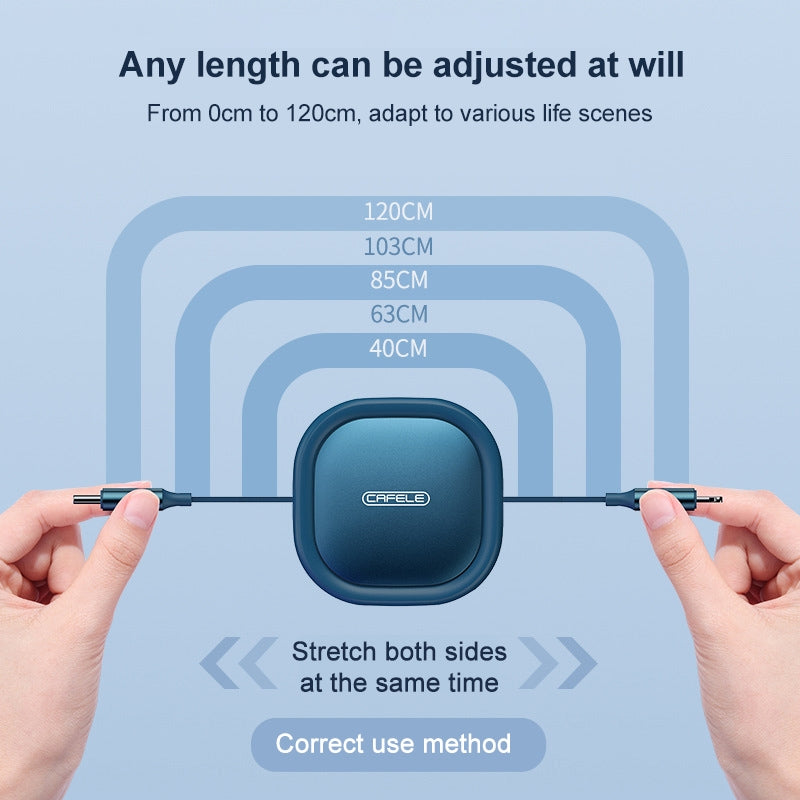 CAFELE 20WPD USB-C to Lightning Cable Retractable Charging Cable