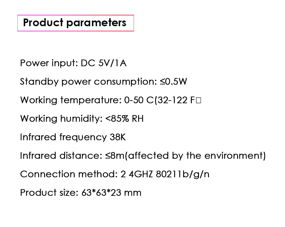 New CORUI Tuya WiFi Infrared Remote Control Smart Universal Smart Home Control TV DVD AUD AC Works With Alexa Google Home