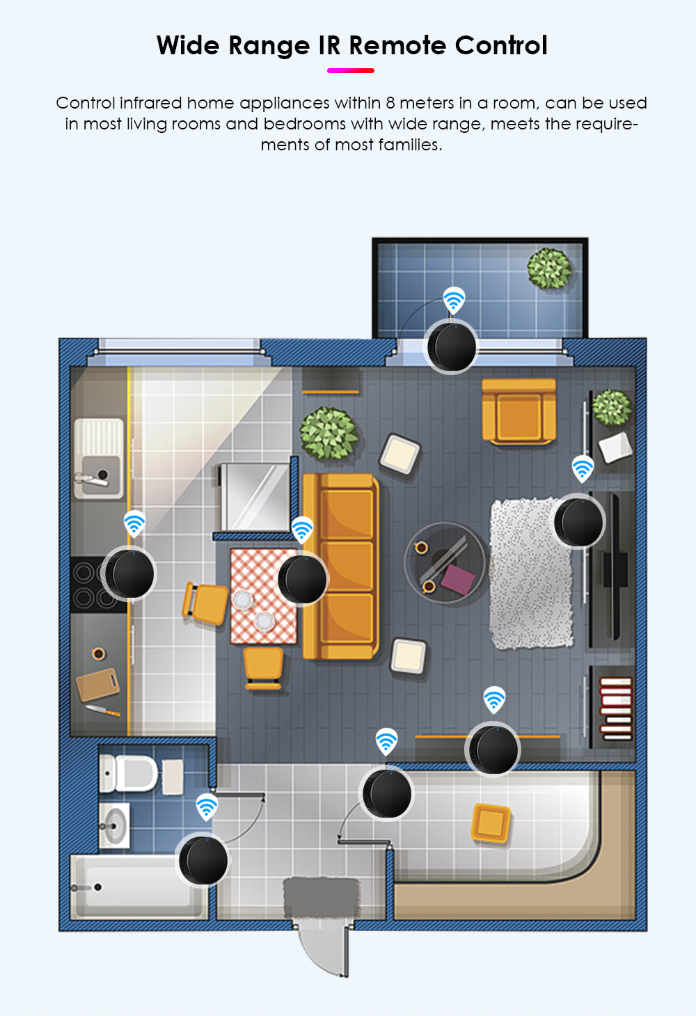 New CORUI Tuya WiFi Infrared Remote Control Smart Universal Smart Home Control TV DVD AUD AC Works With Alexa Google Home