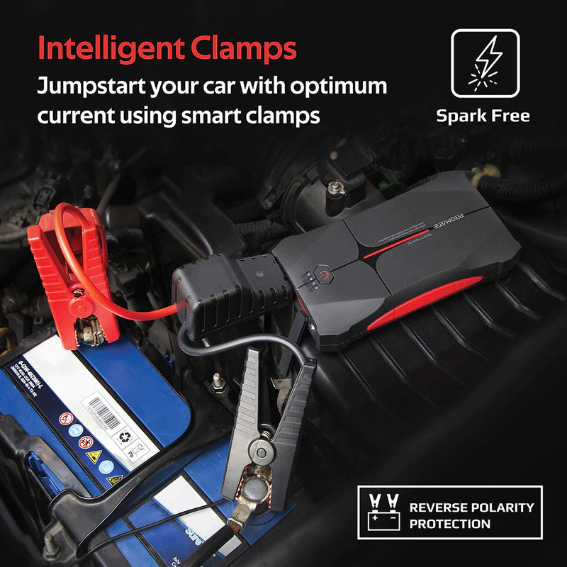 PROMATE SparkTank-10  800A-12V High Power Emergency Jump Starter with 10000mAh Power Bank (Sale)