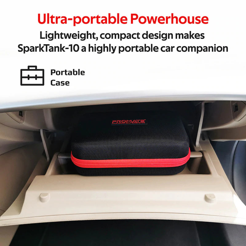 PROMATE SparkTank-10  800A-12V High Power Emergency Jump Starter with 10000mAh Power Bank (Sale)