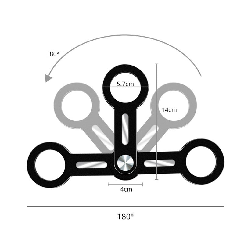 Magsafe Laptop Aluminum Alloy Magnetic Stand With 2 Magnetic Sheet  Silver