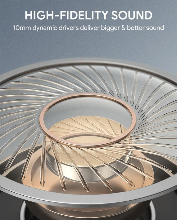 Aukey EP-N5 Hybrid Active Noise Cancelation Wireless Earbuds – Black