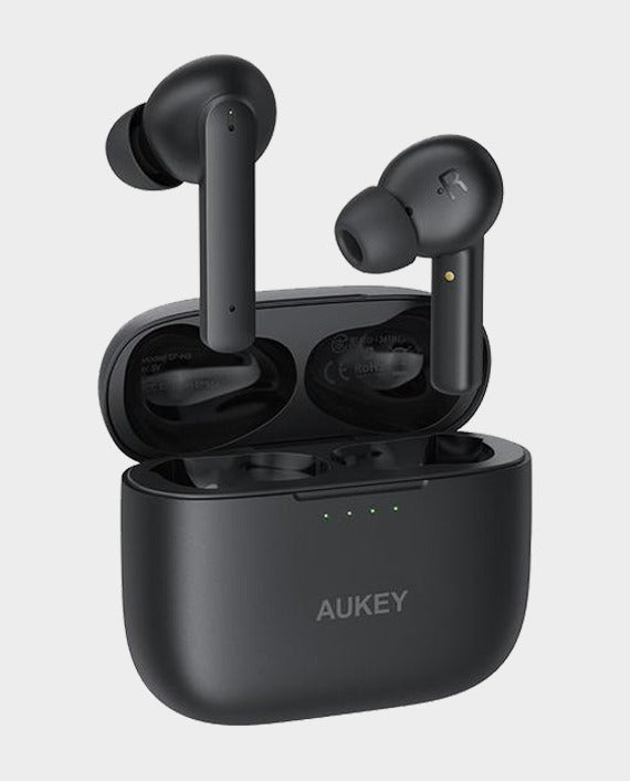Aukey EP-N5 Hybrid Active Noise Cancelation Wireless Earbuds – Black