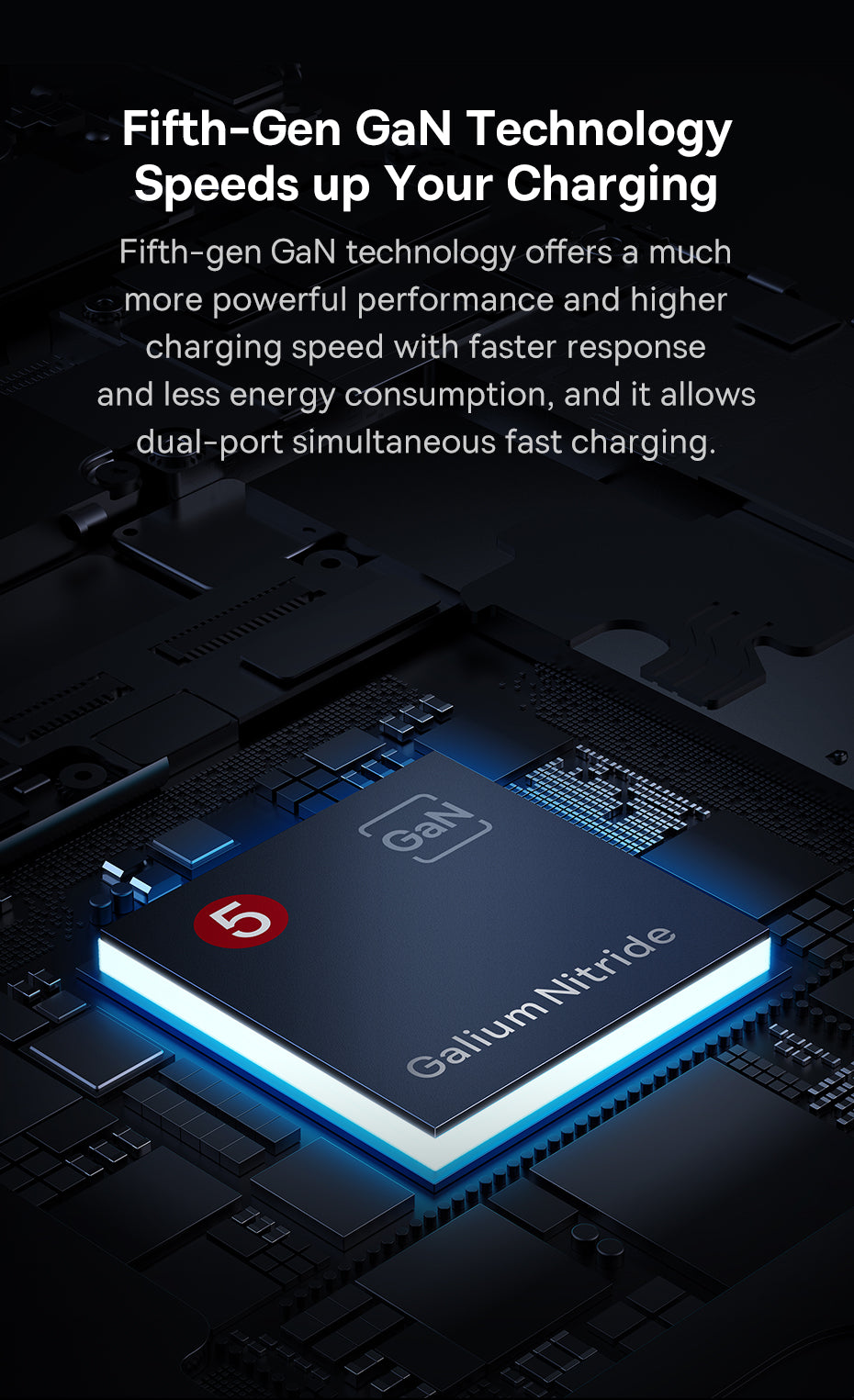 Baseus 65W GaN5 Charger Quick Charge  Portable Travel Charger Fast Charging For Laptop iPhone 14 13 & More