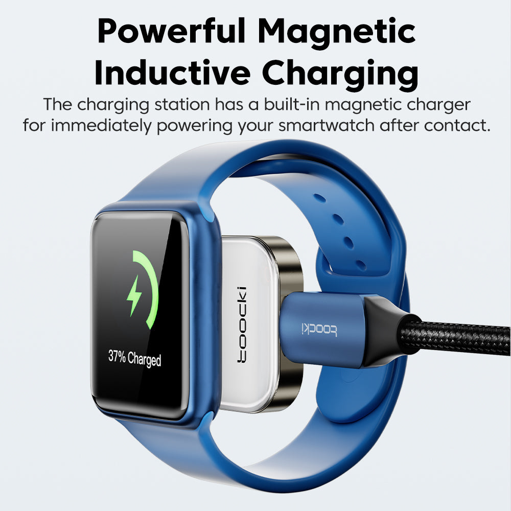Toocki Portable Wireless Charger For Apple Watch Magnetic USB Charger For iWatch Series Charging Station