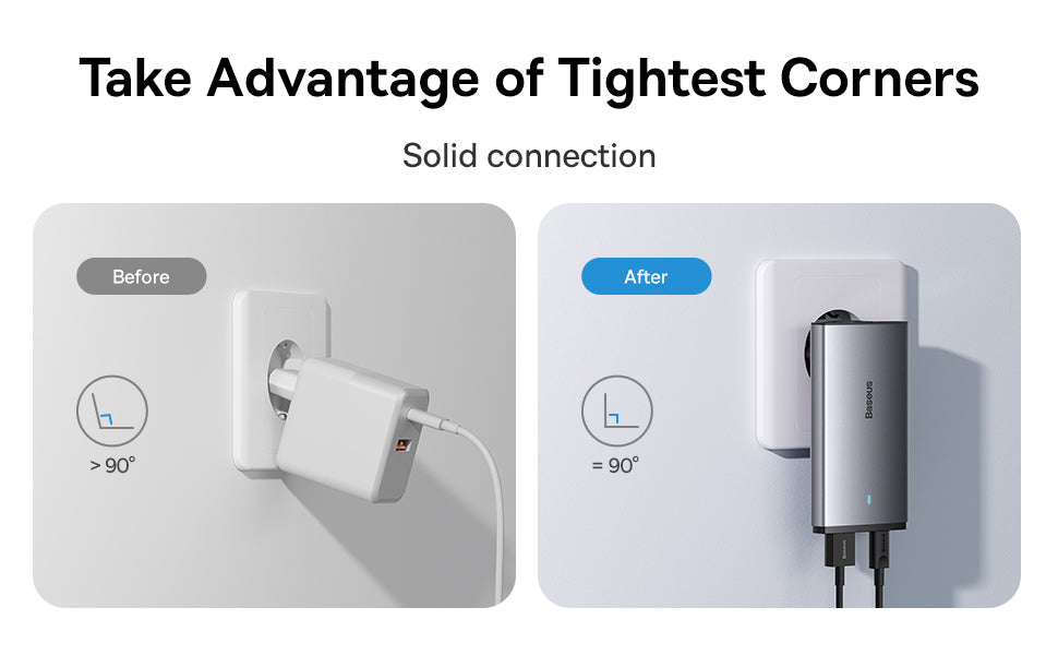 Baseus 65W GaN5 Charger Quick Charge  Portable Travel Charger Fast Charging For Laptop iPhone 14 13 & More