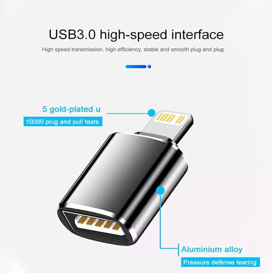 USB 3.0 OTG Adapter For iPhone - iOS 13 above New ( sale )