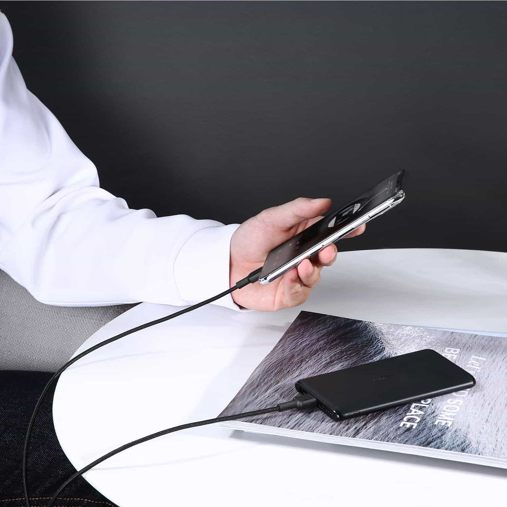 AUKEY CB-CL3 MFI Braided Nylon USB C To Lightning Cable